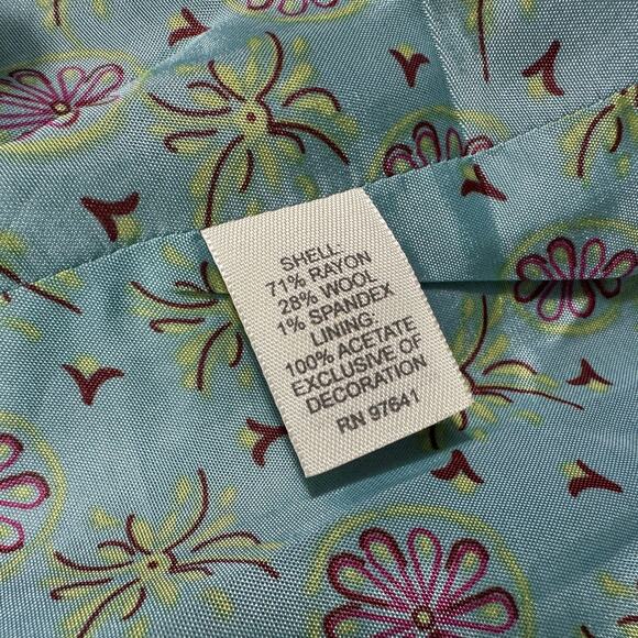 J. Jill Tweed Houndstooth Velvet Trim Brown Preppy Academia Blazer Jacket Sz 10 - Picture 9 of 16